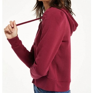 La mejor opción para ropa de invierno, sudaderas con capucha para mujer, Sudadera con capucha corta de manga larga para mujer, blanco, rosa, rojo, azul cielo, Color personalizado OEM - Product Image 2