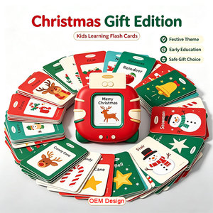 Tarjetas Interactivas de Navidad Personalizadas al por Mayor, Set de Regalo Festivo, Lector Bilingüe, Plástico ABS EN71 ASTM, Recargable, Educativo - Product Image 3