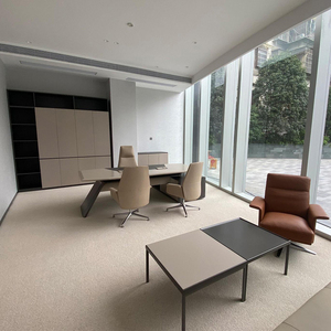 Alfombra Moderna para Sala de Estar 5x7, Felpa de Pelo Cortado, Base de Látex, para Sofá y Mesa de Centro - Product Image 1