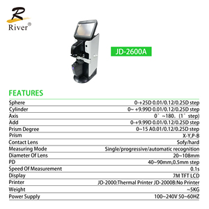 Fournisseur chaud Équipement optique Compteur d'objectif JD-2600A Compteur d'objectif <span class=keywords><strong>portable</strong></span> Lensometer Digital Auto Lensmeter - Product Image 5