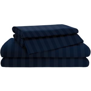 Drap plat en coton personnalisé <span class=keywords><strong>de</strong></span> qualité hôtelière à rayures colorées pour la vente en ligne - Product Image 4