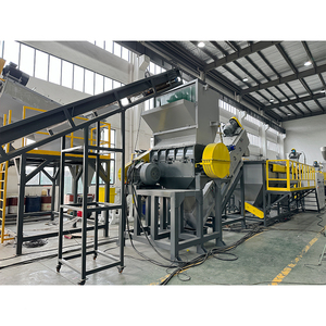 <span class=keywords><strong>เครื่อง</strong></span>จักรสายการผลิตรีไซเคิลขวดพลาสติกแบบอัตโนมัติ พร้อมระบบควบคุม PLC กำลังการผลิต 500 - 1000 <span class=keywords><strong>กิโล</strong></span>กรัม/ชั่วโมง พร้อมระบบล้างร้อน - Product Image 1