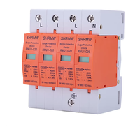 Parafoudre 4P pour protection contre les surtensions, module de protection foudre 10KV pour distribution photovoltaïque domestique