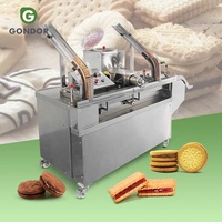 Ligne complète de production de biscuits industriels pour petite entreprise boulangerie Remplissage de crème sandwich faire machine