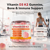 Gummies de Vitamine D3 K2, Fabrication OEM Personnalisée, Marque Privée