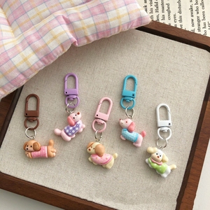 Porte-clés Mignon <span class=keywords><strong>Teckel</strong></span> en Résine, Animaux de Dessin Animé, Breloque Amusante pour Écouteurs, Coque de Téléphone, Pendentif Chiot, Anneau de Clés Chien - Product Image 5