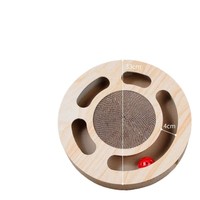 Griffoir pour chat en carton en forme de boule, meule à griffes en papier, style pastoral, bâton de stimulation rotatif, boule extra large, jouet pour chat