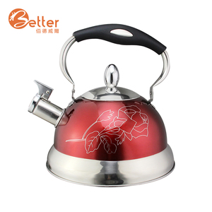 Fischio Stove Top Bollitori <span class=keywords><strong>Teiera</strong></span> con Manico In Silicone del Rivestimento di Colore Tea Pot - Product Image 3