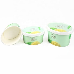 Hình bầu dục 180ml 350ml dùng một lần Cốc giấy đáy bánh pudding Ice <span class=keywords><strong>Cream</strong></span> Jelly bánh giấy <span class=keywords><strong>container</strong></span> với tùy chỉnh in ấn - Product Image 5