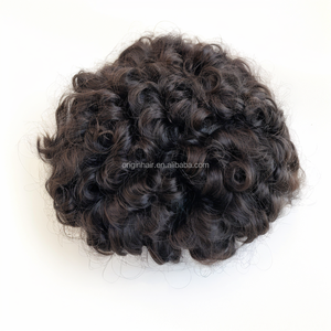 <span class=keywords><strong>Prótesis</strong></span> de cabello masculino línea de cabello natural invisible al por mayor 0,05-0,06mm piel fina Base de Pu reemplazo de cabello <span class=keywords><strong>mejor</strong></span> tupé para <span class=keywords><strong>hombre</strong></span> - Product Image 2