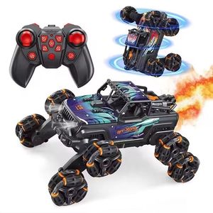 Nuevo y en Oferta, Auto de Acrobacias a Control Remoto 2980 <span class=keywords><strong>1</strong></span>:32 2.4G 4WD de 8 Ruedas, Todoterreno, con Pulverizador de Agua y Conducción Lateral - Product Image 1