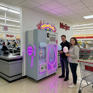 Máquina Expendedora de Algodón de Azúcar Automática y Confiable de Doble Cámara con Gran Capacidad para Parques de Diversiones y Comedores Escolares - Product Image 2