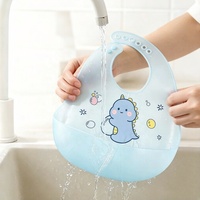 Nouveautés : Bavoirs Bébé en Silicone Thème Alimentaire, Silicone de Qualité Alimentaire Sans BPA, Bavoir d'Alimentation pour Enfants avec Récupérateur de Nourriture