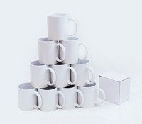 Tasse en Grès Céramique Blanc de 11 oz Personnalisée en Gros avec Revêtement de Sublimation pour la Rentrée Scolaire