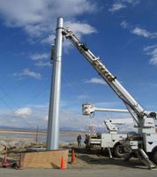 Poteau utilitaire en acier galvanisé à chaud haute résistance, matériau Q345B, ligne de transmission d'énergie électrique, 40 pieds, ANSI/NESC