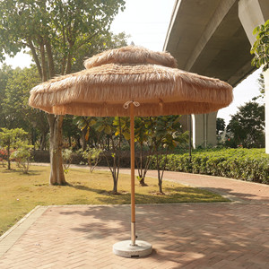 Manufacturer Wholesale Heavy Duty Straw Thatch <strong>Parasol</strong> Beach Umbrella Tiki Restaurant Outside <strong>Table</strong> Umbrella Windproof <strong>Parasol</strong> - Product Image 2