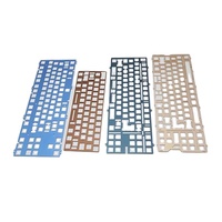 Services d'usinage CNC de boîtier de clavier en aluminium d'anodisation sur mesure de précision pour clavier mécanique de clavier en métal