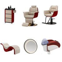 Juego de Muebles para Salón de Belleza QUHE, Silla de Barbero con Bomba Hidráulica y Reposapiés Ajustable - Solución Integral en Venta