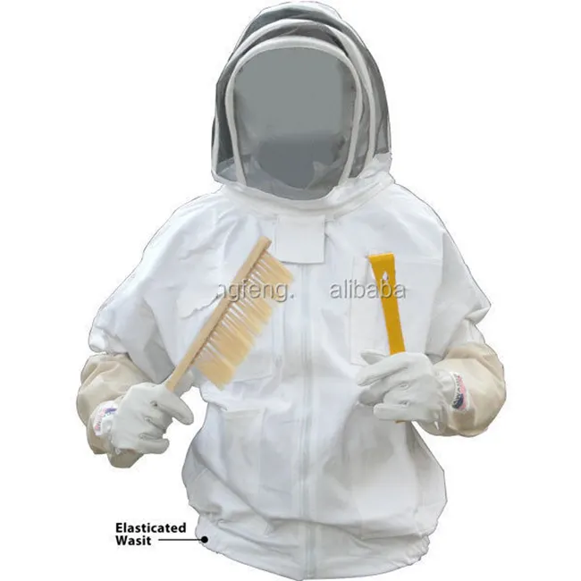 דבש דבורת כלים מפעל ישירות אספקת מיקרופייבר אסטרונאוט דבורה מגן צעיף חליפת שמירה מעיל למכירה
