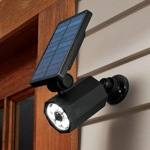 Simulation <strong>Camera</strong> Spotlight Solar Powered <strong>Fake</strong> <strong>Security</strong> 360 Degree Rotation <strong>Camera</strong> Wall Lamp IP65 Waterproof - Product Image 3