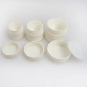 Chăm Sóc Da Sang Trọng 30G Hình Dạng Tròn Opal Trắng Frosted PP Kem Jar Cho Bao Bì Mỹ Phẩm