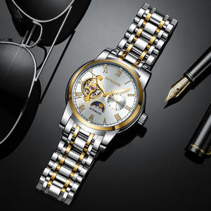 Montre mécanique pour homme RUIXINE R835 2024, mouvement automatique à pièces de monnaie de luxe, acier inoxydable, aiguille luminescente, avec logo personnalisé - Product Image 6