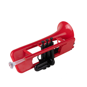 Trompeta de plástico ABS de alta calidad para principiantes y estudiantes Trompeta pequeña ligera Bb Key con bolsa de concierto - Product Image 3