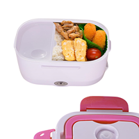 Boîte à lunch électrique minimaliste pour la maison et la voiture, chauffe-aliments portable, boîte à lunch électrique en plastique