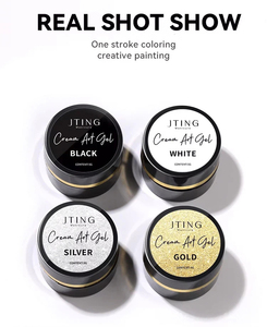 5D Three-Dimensional Relief Nail Art Gel <strong>Polish</strong> Gold/Silver/<strong>Black</strong>/White Waterproof UV Painted Glue - Product Image 5