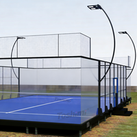 Terrain de padel pour les centres de villégiature, système de plateforme portable, facile à installer