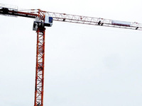 XGW100-16S 16 Ton Self Erecting Tower Crane Sistem Pengangkat Hidrolik Gearbox Motor Bearing untuk Proyek Konstruksi Skala Besar
