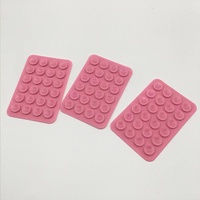 Support Téléphone Portable à Ventouse Carrée, 24 Petites Pastilles en Gel de Silice, Antidérapant et Sans Traces, Ventouse Universelle Puissante pour Voiture