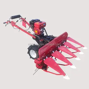 Factory outlet gasoline mobile rice harvesting machine hand walking type rice reaper corn reaper machine