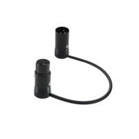 Câbles de connecteur de prise XLR à Angle droit rotatifs en or à profil bas professionnel à 3 broches pour carte de mélangeur de Studio d'enregistrement Audio