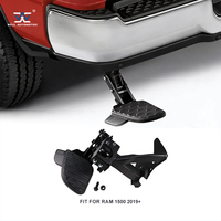 Marchepied de hayon 4x4 à installation en une seule étape, marchepied de pare-chocs rétractable noir, marchepied d'angle de benne en acier pour RAM 1500 2019+