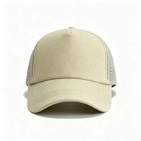 Gorra Trucker de Malla Lisa al por Mayor con Logotipo Personalizado, Gorra de Béisbol de Malla de Espuma de 5 Paneles, Gorra Trucker Promocional de Dos Tonos