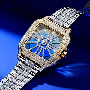 Orologi di Lusso di Alta Qualità con Diamanti Moissanite VVS Placcati in <span class=keywords><strong>Oro</strong></span> <span class=keywords><strong>Rosa</strong></span> per Uomo e Donna - Product Image 3