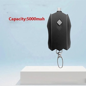 휴대용 키체인 미니 태양열 충전기 1500mAh C 타입 미니 휴대폰 배터리 팩 고속 충전 백업 비상 태양열 PowerBank - Product Image 6