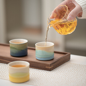 Service à thé <span class=keywords><strong>Kungfu</strong></span> en porcelaine haut de gamme <span class=keywords><strong>Master</strong></span> Cup peint à la main exquis dans une boîte cadeau de luxe pour les amateurs de thé - Product Image 5