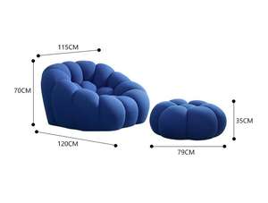 Sofá Compacto Plegable para Ahorrar Espacio, Ideal para Apartamentos y Oficinas - Product Image 4