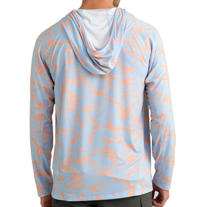 Sweat à capuche de pêche pour <span class=keywords><strong>homme</strong></span> personnalisé par sublimation, protection solaire UPF 50+, manches longues, séchage rapide, respirant, <span class=keywords><strong>anti</strong></span>-UV, vêtements de pêche d'extérieur - Product Image 4