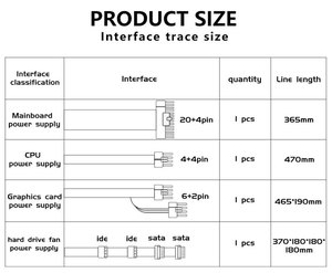 Chất lượng cao Flex 1U Modular 500W PSU ATX Mini <span class=keywords><strong>PC</strong></span> chuyển đổi cung cấp điện cho máy tính để bàn Mini <span class=keywords><strong>PC</strong></span> trường hợp - Product Image 3