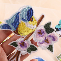 Nouveau fer sur le support Style ethnique papillon chinois oiseau patchs de broderie informatisés à vendre