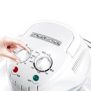 เตาอบเทอร์โบพลาสติกสีขาว220พร้อมหลอดฮาโลเจนในอากาศร้อนแบบพกพา - Product Image 1