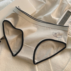 Mid-Waist Antibacterial <strong>Cotton</strong> Slimming Underwear-New Japanese Seamless Breathable Double-Layer Crotch Cute Solid High Quality - Product Image 4