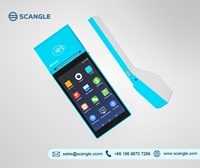 Scangle Nouveau Modèle 4G De Poche POS Android POS Terminal Avec 58mm Imprimante 2D Scanner pour la vente au détail