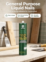 Colle de construction super résistante à prise rapide, non corrosive, sans perçage, SOZEN-112, clous liquides à usage général