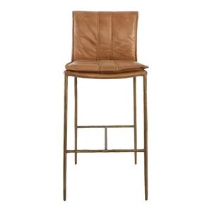 Chaise de comptoir moderne avec hauteur réglable et structure métallique robuste, dotée d'un siège rembourré confortable pour cuisine ou bar - Product Image 1