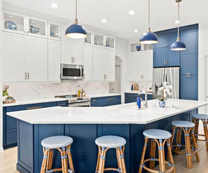 Armoires de cuisine modernes modulaires en mélamine, glissières de tiroirs pour appartements, centres commerciaux, villas, buffets, robinets - Vente directe d'usine - Product Image 3