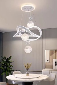 Candelabro de comedor, lámpara de mesa de comedor Simple moderna, Mostrador de <span class=keywords><strong>Bar</strong></span>, candelabro colgante de candelabro de dormitorio - Product Image 5